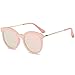 SojoS Round Sunlgasses for Women Fashion UV400 Protection Glasses SJ2034 With Pink Frame/Pink Mirrored Lens