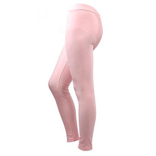 Jntworld the Highest Quality Woman Stretchy Polyester Spandex Lycra Full Ankle Color Legging (30 Colour Choice) (regular, Baby Pink)