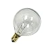 Sival G50 Globe Light Bulb, 7 Watts, Candelabra (E12) Base, 2