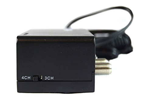 2 Pack Mini RF Modulator TV Switch Audio Video RCA Ant Input to F Type Coax