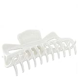 Large Claw Clip Ponytail Hair Holder (White)