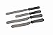 Professional 4-Piece Set of Offset & Straight Stainless Steel Icing Spatulas - Perfect for Decorating Cakes, Pastries, Cupcakes - 7.5