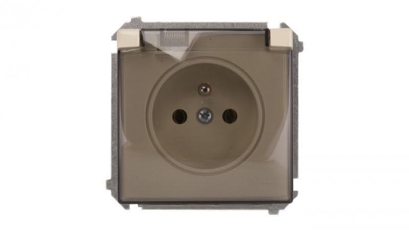 Kontakt-Simon BMGZ1B.01/12A Socket Beige Plastic IP44 250 V 75 mm 50 mm