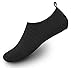 Coser Paradise Womens Mens Kids Water Shoes Quick-Dry Aqua Socks Barefoot Shoes for Outdoor Beach Swimming Surfing Yoga Pool Exercise, Stripe Black, EU38/39
