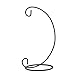 Set of 2 Black Iron Hanging Stand Rack for Glass Globe Wedding Gift Ornament Candle Jewelry (9 Inch)