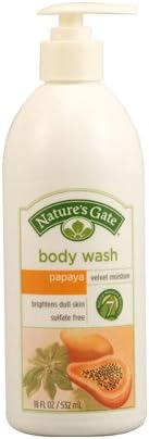 Bulk Saver Pack 3x18 FZ : Nature's Gate Body Wash Velvet Moisture Papaya