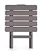 Camco 51887 Taupe Large Adirondack Portable Outdoor Folding Side Table, Perfect for The Beach, Camping, Picnics, Cookouts and More, Weatherproof and Rust Resistantthumb 2