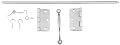 Stanley Hardware Screen Door Hardware Set #748405