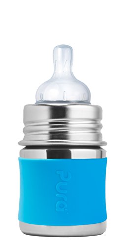 Pura Baby Bottle Nipple Replacement 2-Pack - Medical-Grade Silicone, Anti-Colic, Y-Cut, Plastic Free