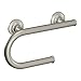 Moen LR2352DBN Home Care 8-Inch Grab Bar with Integrated Toilet Paper Holder, Brushed Nickel primary