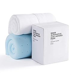 LUCID 4 Inch Down Alternative and Gel Memory Foam