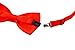 Amajiji® Formal Dog Bow Ties for Medium & Large Dogs (D112 100% Polyester) (Red)
