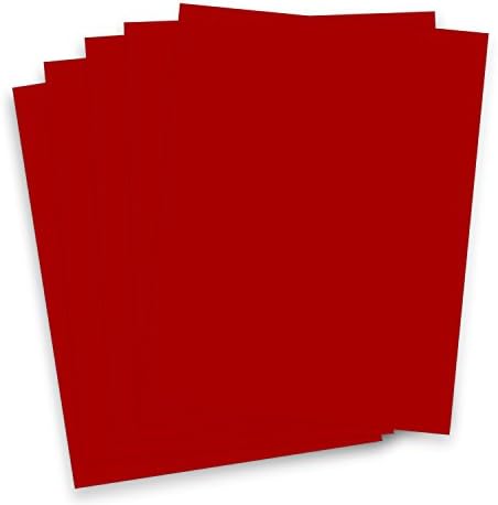 Red Heat Transfer Vinyl PU - 5 Sheets each 10 in x 12 in HTV for Cricut and Silhouette