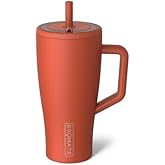BrüMate Era 30 oz Tumbler with Handle and Straw | 100% Leakproof Insulated Water Bottle Tumbler with Lid and Flexible SoftSip Straw | Made of Stainless Steel | Cup Holder Friendly | 30oz (Cedar)