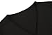 Women's Classic Cap Sleeve V-Neck Draped Tie-Belt Cocktail Wrap Dress Black XX-Large
