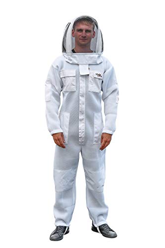 OZ ARMOUR Beekeeping Suit Ventilated Air Mesh with Fencing & Round Brim Hat (XXX-Large)