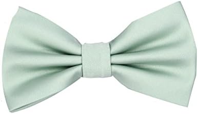 Mens Solid Pre-Tied Bow Tie (Mint Green-V)
