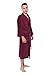 TexereSilk Men's Terry Cloth Bathrobe - NEW & IMPROVED FABRIC (Burgundy, LXL)