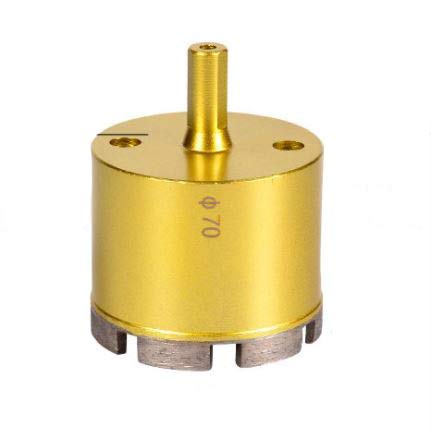 Yaowanguan Diamond Drill Bit Hole Saw Tools for Glass/Tile/Ceramic/Marble/Porcelain/Concrete/Granite Cutting Opening - 70mm Diamond Coating Drill Bit
