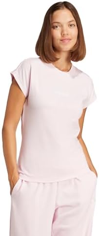 Damen Essentials Linear Cotton Shirt, Clear pink/White, XS