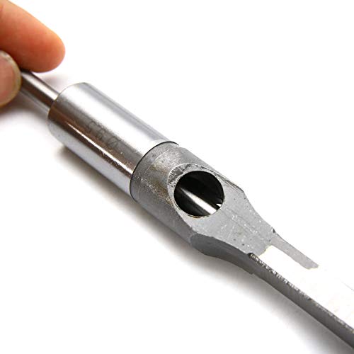 4pc HSS Woodworking Square Hole Drill Bit Mortising Chisel Set Mortiser Drill Bit for DIY Woodworking Tools HRC 48~50 - Thumbnail 4