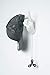 Interior Illusions Rock on Hand Wall Hook - White