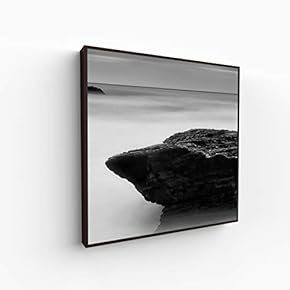 Canvas Wall Art for Living Room, Bedroom Monochrome Building Framed Canvas Prints for Home Decoration Ready to Hang - 16x16 inches