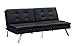 DHP Chelsea Convertible Splitback Futon Couch with, multifunctional - Black
