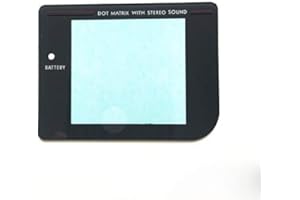 UCKY DO Glass Screen Lens Cover Replacement for Gameboy Game Boy GB DMG Original System-Black