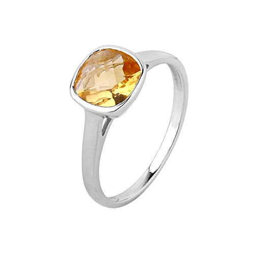 Citrine 925 Silver Women's Ring (Down to Earth Collection)