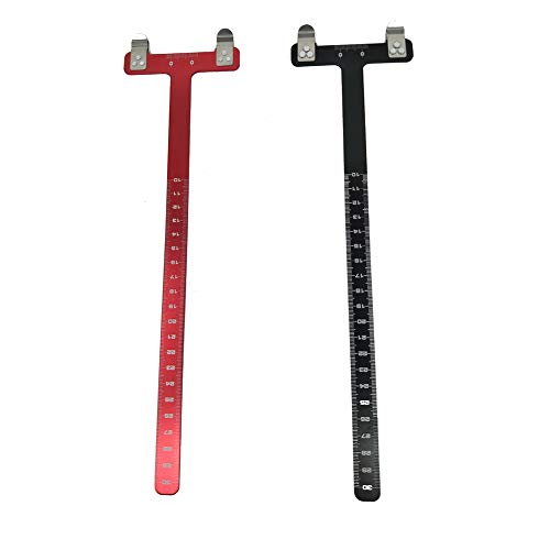 difcuyg5Ozw Outdoor T Square Hunting Archery Recurve Compound Bow Arrow Steel Measuring Ruler Tool - Black