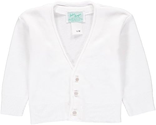 Julius Berger Boys White Cotton - Super Soft Feels Like Cashmere - Cardigan