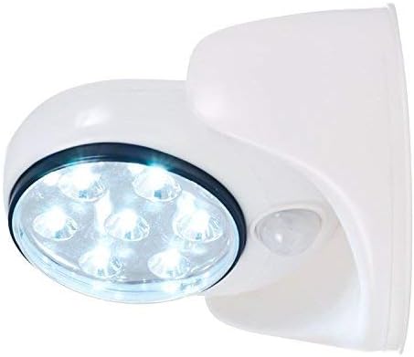 WattEDGE LED Motion Sensor Outdoor Light, Wireless Wall Porch Lamp, Battery Powered Stick Up Auto On/Off Security Night Light, Full Rotation and Swivel