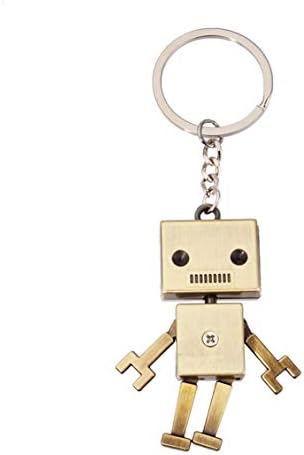 Prima05Sally Retro Robot Model Metal Keychain Small Pendant