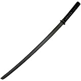 BladesUSA 1806BK Wooden Samurai Training Bokken, Black, 39-Inch Overall