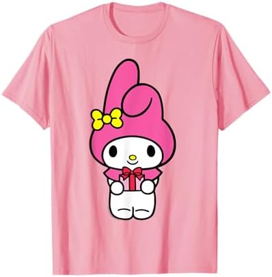 Amazon.com: My Melody Front and Back Logo Tee Shirt T-Shirt