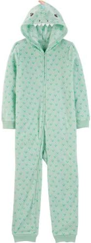 Amazon カーターズ Carter S 5 14歳用サイズ 女の子用ミント恐竜フード付きフリースカバーオールパジャマ ロンパース スリープウェア ワンピース 並行輸入品 パジャマ 通販