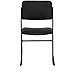 Flash Furniture 5 Pack HERCULES Series 500 lb. Capacity High Density Black Vinyl Stacking Chair with Sled Base