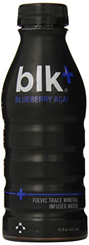blk Fulvic Trace Mineral Blueberry Acai Infused Water, 16 Ounce Bottles (Pack of 12)
