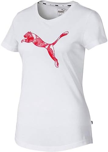 Amazon プーマ レディース Ka Tシャツ プーマホワイト キャット 5759 02 Tシャツ カットソー 通販
