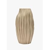 Taupe Fluted Vase