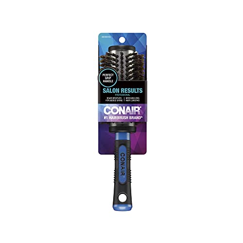 Conair Salon Results Round Brush for BlowDrying, Mixed Boar Bristles