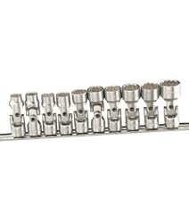 Genius Tools 10PC 3/8" Dr. Metric Universal Hand