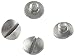 Hogue (4) Slotted Head Grip Screws for SIG SAUER P226, P228, P229 & P320 AXG, Stainless - 26018