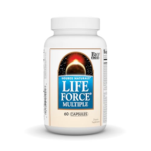 Source Naturals Life Force Multiple Daily Multivitamin High Potency Essential Vitamins, Minerals, Antioxidants & Nutrients - Energy & Immune Boost* - 60 Capsules