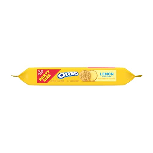 OREO LEMON CREME SANDWICH COOKIES, PARTY SIZE, 24.95 OZ