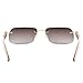 HEPIDEM 100% Really Buffalo Horn Handmade Sun Glasses Square Rimless Luxury Sunglasses 0816 (coffee/gold, 58)