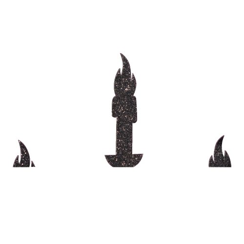 Creative Converting Halloween 3D Glitter Candelabra with Dangling Spiders Centerpiece