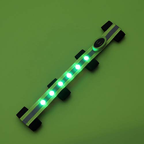 MOYLOR Illuminate LED Protective Gear Head Collar for Horse Browband Horse Bridle Safety Light Horses Equipment - Horsing Accessory (1pcs of Green)