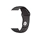 Huanlong New Soft Silicone Sport Style Replacement Iwatch Strap Band for Apple Wrist Watch Series 1 Series 2 (Cocoa 38mm S/M)